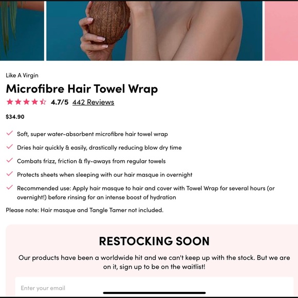 COPY - ⚡️Host Pick⚡️Coco and Eve Microfibre Hair Towel - Picture 5 of 5